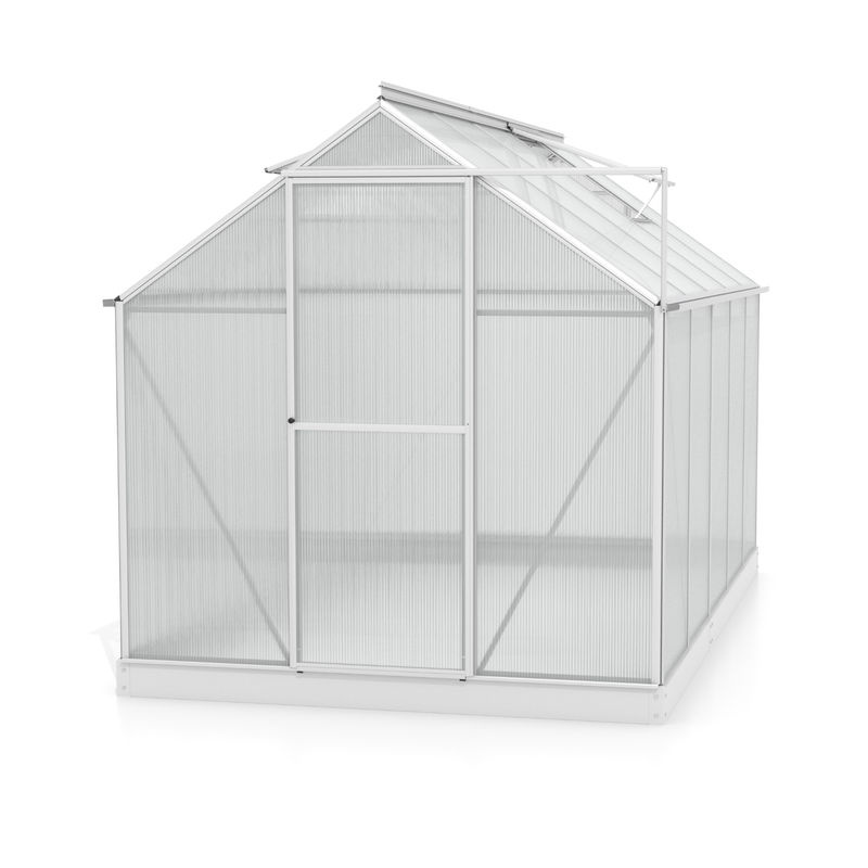 Vitavia Gewächshaus Triton 6200 aus eloxiertem Aluminium mit 4 mm Hohlkammerplatten und Stahlfundament - Bild 4