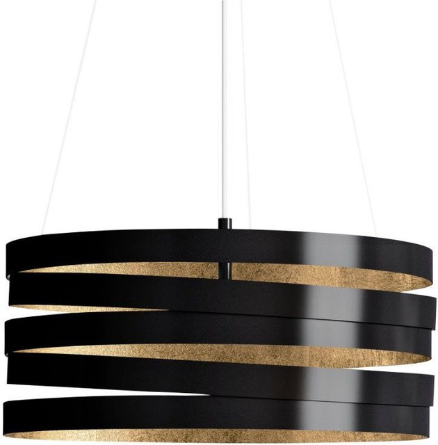 Marchetti Band Sospensione S50 LED-Pendelleuchte in Schwarz und Gold/Messing - Bild 1