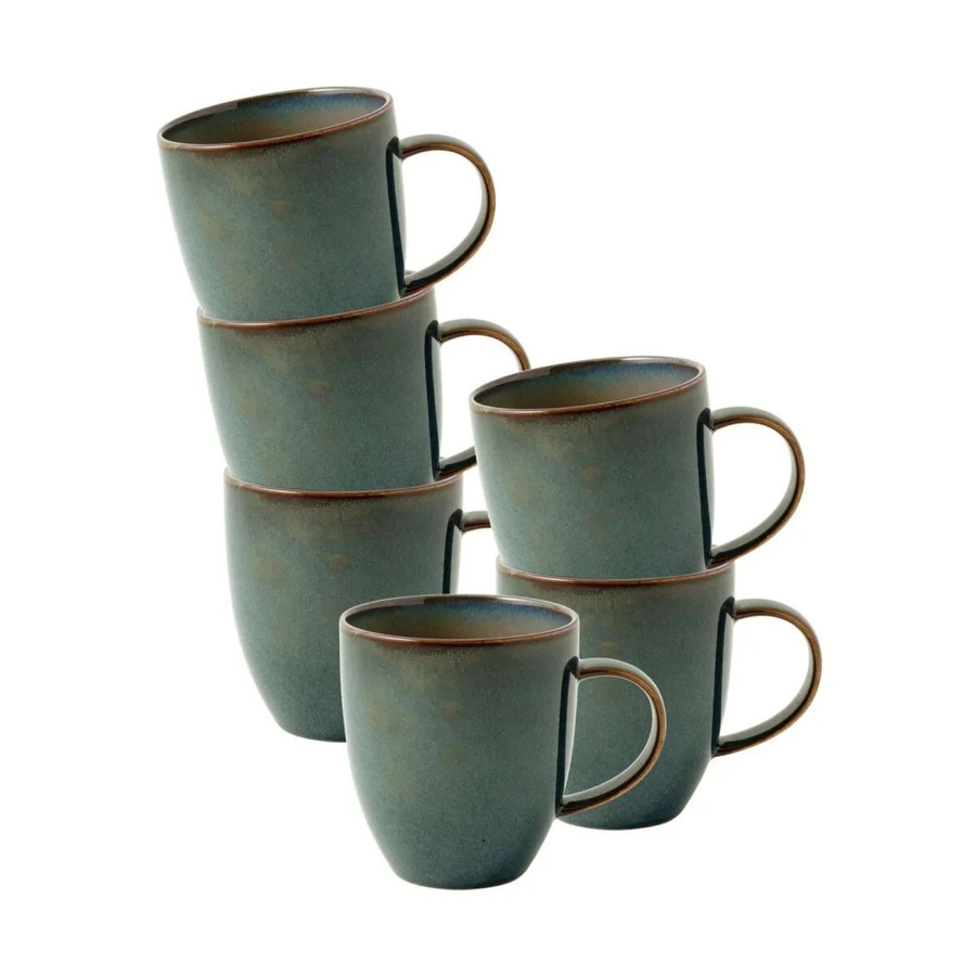 Villeroy & Boch Crafted Kaffeebecher Breeze 6er Set, Mehrfarbig, 358 ml pro Becher - Bild 2