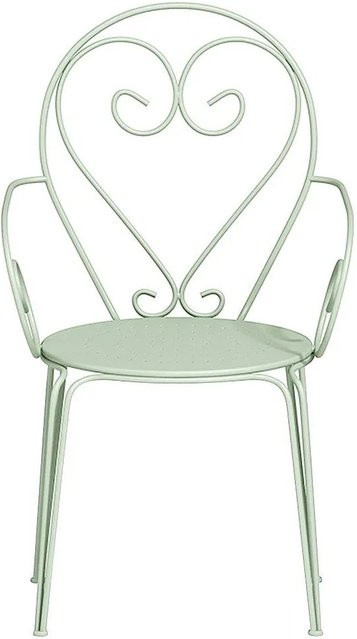 Gartenstuhl Guermantes von Vente-unique in Grün aus Metall, Breite: 48 cm - Bild 1