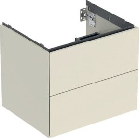 Geberit Waschtischunterschrank One in Sand-Grau mit 2 Schubladen, B/T/H: 59,2 x 50,4 x 47 cm - Bild 1