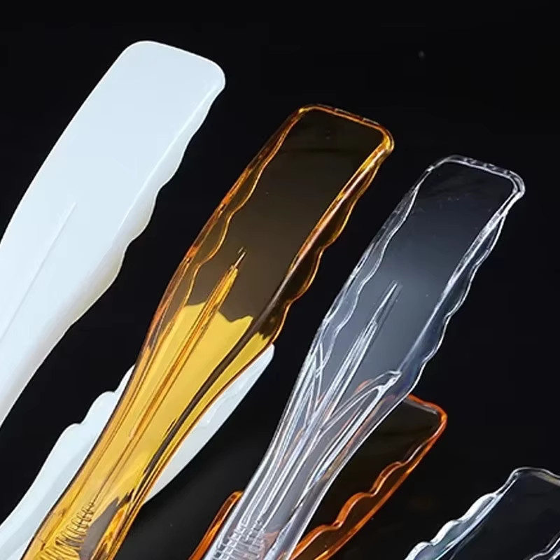 Transparente Brotklammern aus Kunststoff für Brot, Gemüse und Lebensmittel in Orange - Bild 4