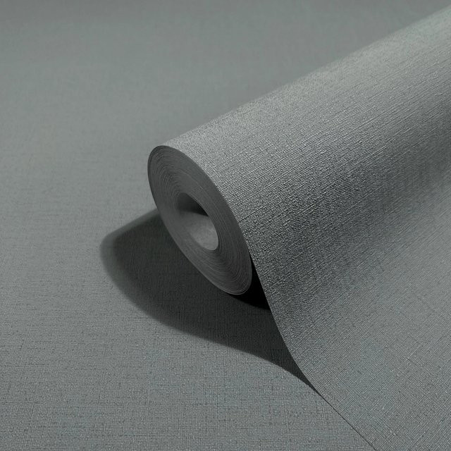Marburg Vliestapete Modern Uni Grau-Anthrazit FSC mit synthetischem Harz - Bild 1