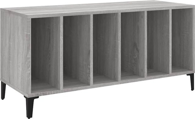 vidaXL Plattenschrank in Grau Sonoma im industriellen Stil für Büro und Wohnzimmer, B/T/H: 100 x 38 x 48 cm - Bild 1