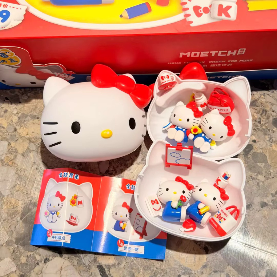 52TOYS Hello Kitty Daily Fun Share Serie, Mini-Bohnen Blindbox Desktop-Figur - Bild 3