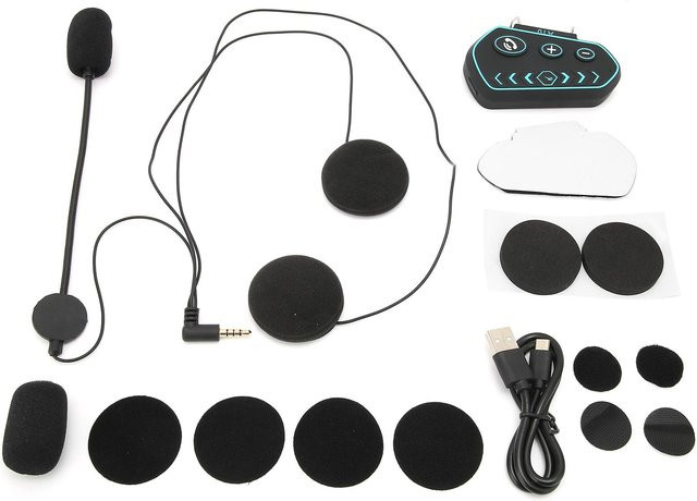 OutsideWorld A10 Motorradhelm Bluetooth Kopfhörer mit HiFi Klangqualität und Wasserdichtigkeit in Schwarz - Bild 1