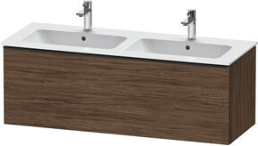 Duravit Waschtischunterschrank D-Neo in Schwarz und Nuss dunkel, B/H/T: 128 x 46,2 x 44 cm - Bild 1