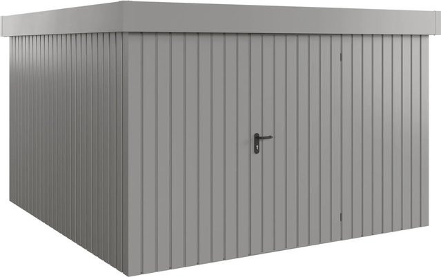 Hörmann EcoStar Gerätehaus Euroline Flachdach 1-flg Graualuminium B/T: 333 x 325 cm - Bild 1
