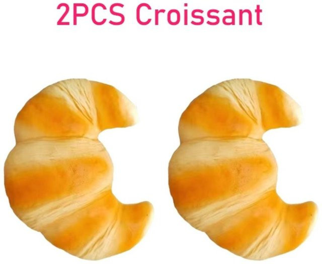 Squishy Croissant Knetspielzeug, gold - Bild 1