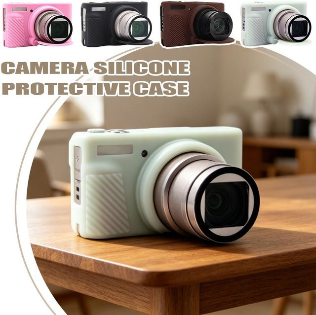 Kratzfeste und rutschfeste Silikon-Schutzhülle für Canon SX740 SX730 HS Kamera in Grün - Bild 1