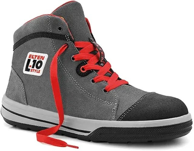 Elten Sicherheitsschnürstiefel Vintage Pirate Mid ESD S3 aus Rindleder in Schwarz, Grau und Braun, Größe 40 - Bild 1