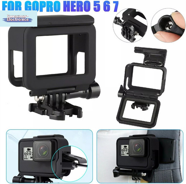 Schwarzes Schutzrahmengehäuse für SD&HI Action-Kameras und Camcorder als Kamera-Zubehör - Bild 1