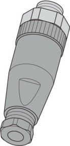 Turck Steckverbinder M12 Stecker 4-polig grau aus Metall BS8141-0 - Bild 1