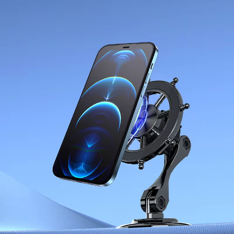 Magnetischer Auto-Handyhalter für das Armaturenbrett und die Lüftung, kompatibel mit Samsung und iPhone, in Schwarz oder Silber - Bild 3
