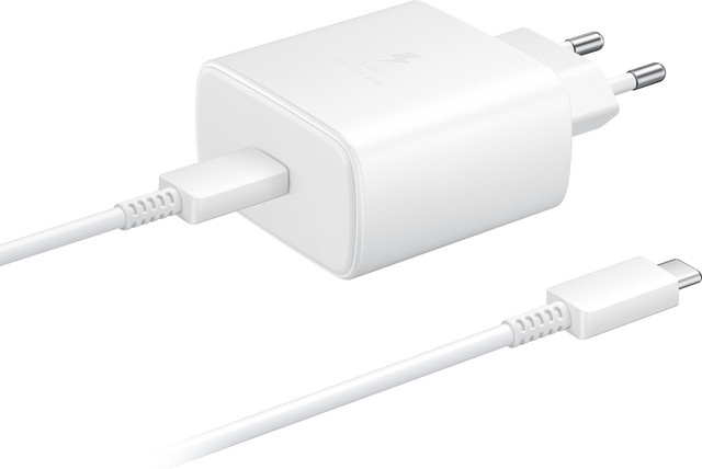 Samsung 45W USB-C Netzteil mit Kabel in Weiß EP-TA845 + DW767JWE - Bild 1