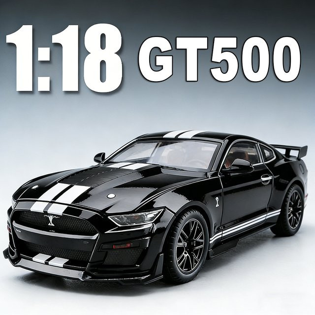 MAKEDA Mustang GT500 Accord, Druckgussmodell, 1:18, mit Licht und Sound - Bild 1