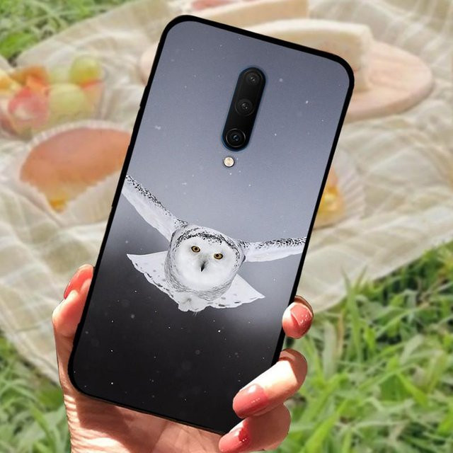 Silikon Handyhülle mit Marmor-Design für OnePlus 7 Pro, OnePlus 7T und OnePlus 7 in Schwarz - Bild 1