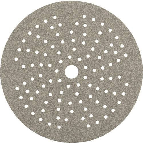 Wolfcraft 1106000 Schleifpapier für Exzenterschleifer, 5 Stück, Grau, für Holz, Metall und Lack - Bild 1