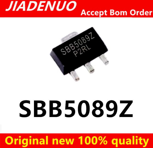 JIADENUO SBB5089Z SBB-5089 SOT-89 Transistor in Schwarz (5-10 Stück) - Bild 1