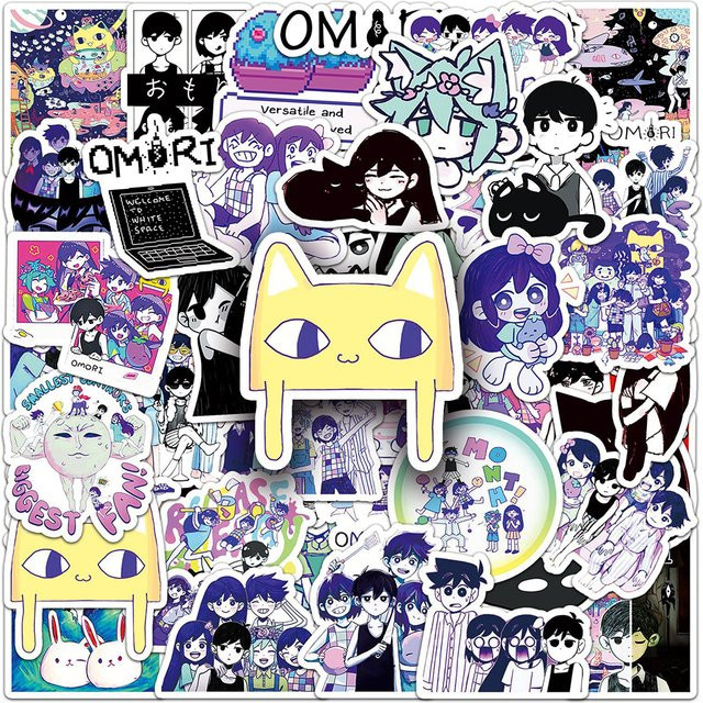 Bandai Omori Cartoon Aufkleber Set, Wasserdichte Graffiti Sticker für Laptop und Motorrad, Multicolor - Bild 1