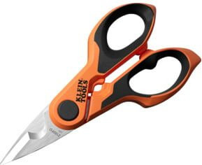 Klein Tools Elektrikerschere mit Abisolierer aus Edelstahl in Orange, Länge: 168 mm - Bild 1