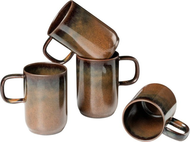 Gipfelstück Kaffeebecher-Set Glockenklang aus Steinzeug in Bronze/Braun mit 300 ml - Bild 1