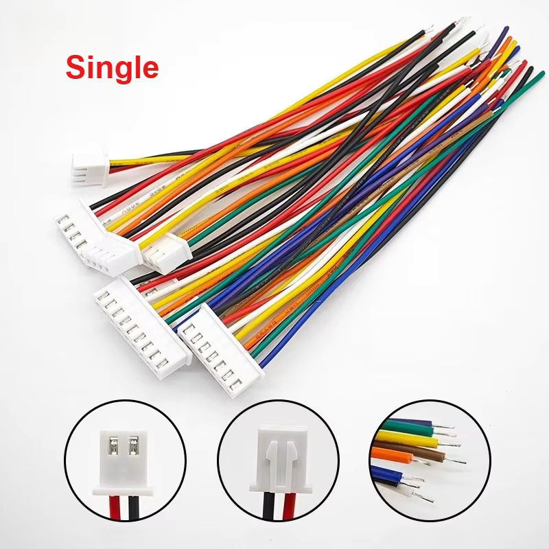 E-SIMPO 10 Stück XH2.54 22AWG Stecker-Buchse-Verbinder Set in Multicolour mit 0,1 Zoll Rastermaß - Bild 3