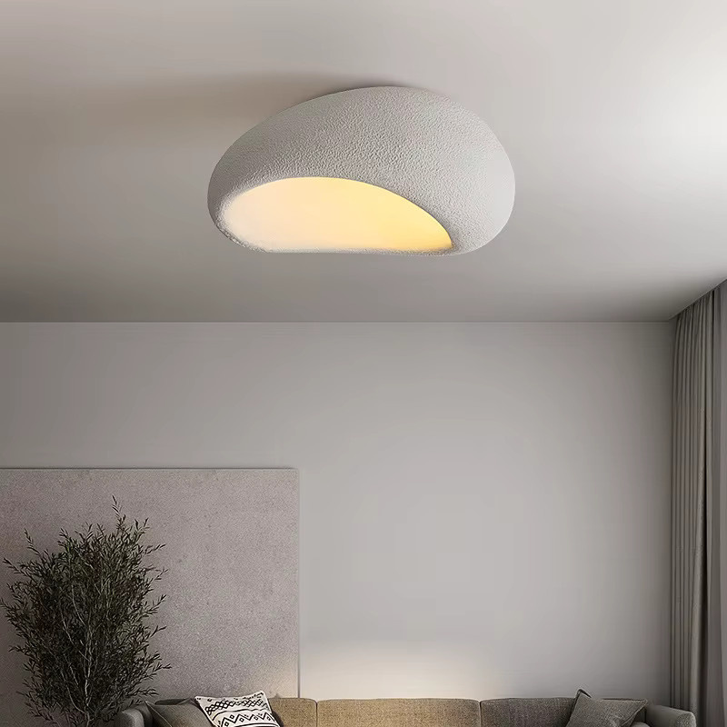 JIANKEXING Deckenleuchte im japanischen Wabi-Sabi Stil, moderne Beleuchtung in Cremefarben für Schlafzimmer, Wohnzimmer oder Arbeitszimmer - Bild 1