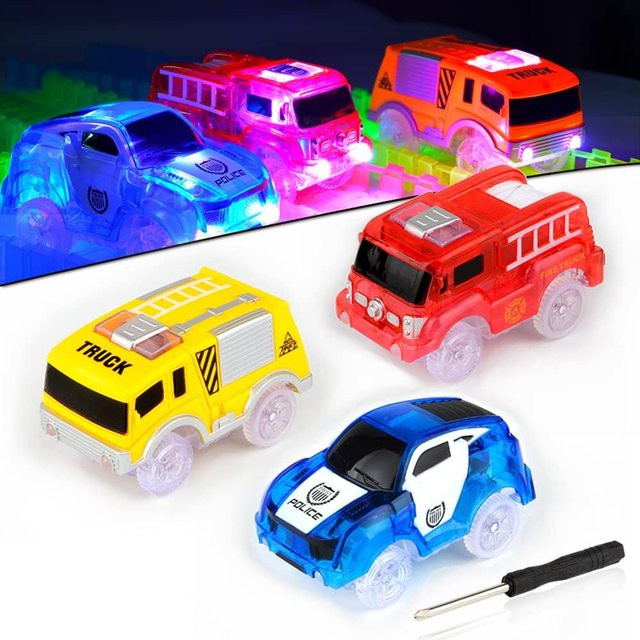 SONGYI Ersatz-Flex-Track-Rennwagen für Magic Tracks, leuchten im Dunkeln, Bunt / Mehrfarbig - Bild 1