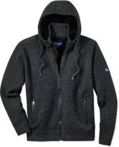 SCHEIBLER Strickjacke Schärding in Anthrazit und Schwarz-meliert, Größe M - Bild 1