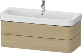 Duravit Waschtischunterschrank Happy D.2 Plus in Eiche mit 2 Schubkästen, Breite: 117,5 cm, Tiefe: 49 cm - Bild 1