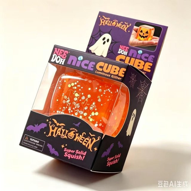 Needoh Halloween Quetschspielzeug, Sensorisches Spielzeug, Rot, Orange - Bild 1