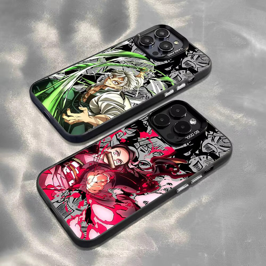Bunte Anime D-Demons Slayers Handyhülle für iPhone 11 bis 17 Pro Max Plus und Mini - Bild 2