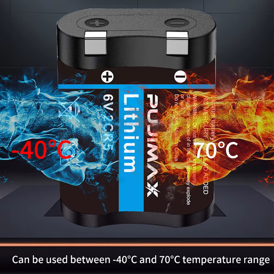 PUJIMAX 2CR5 Lithium-Batterie 6V 1700mAh in Schwarz für Canon EOS 50 55 650 10QD und Minolta 303si Filmkameras - Bild 3