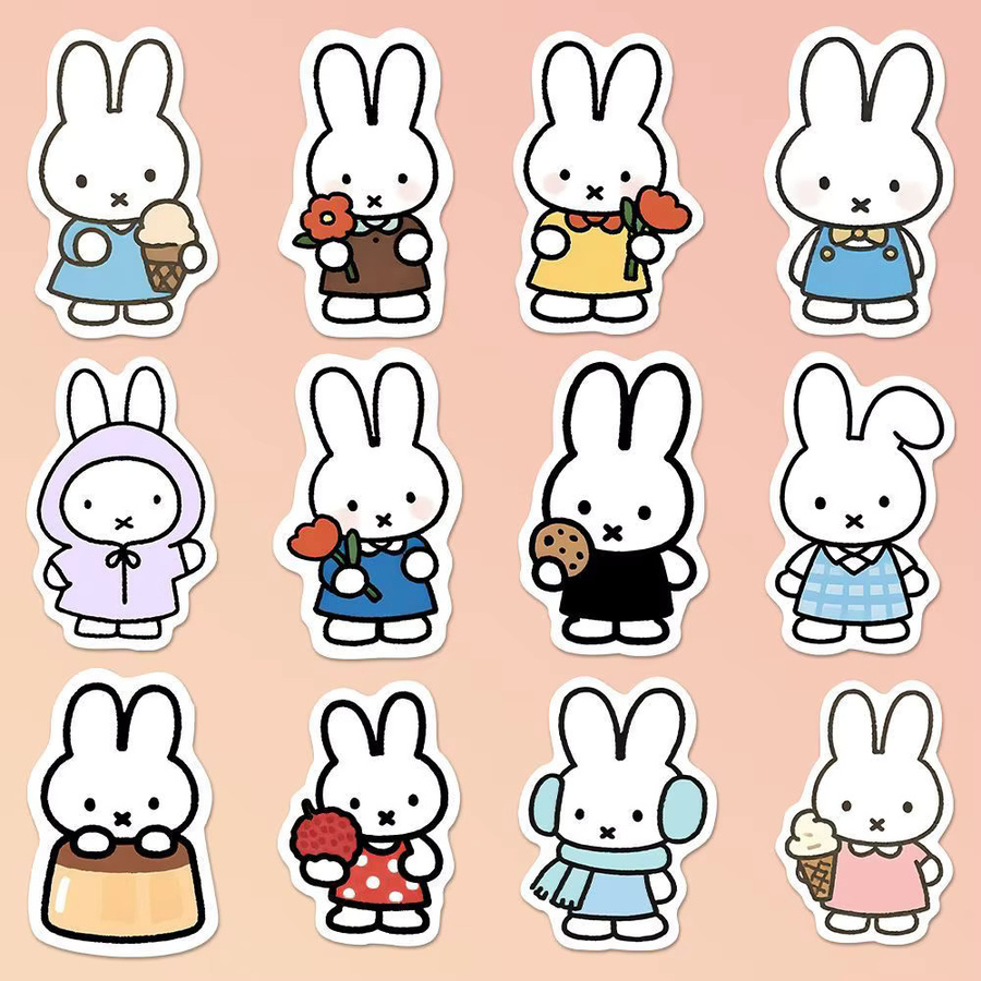 Miffy Aufkleber, 80-teiliges Set, multicolor - Bild 4