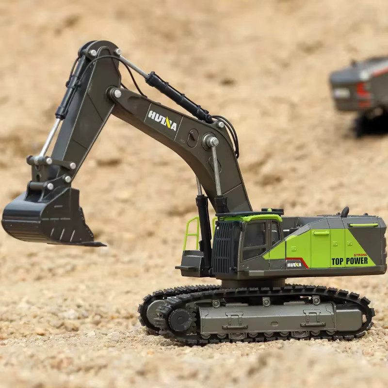 Huina 1721 Bagger, Modell, 1:50, Metall, Gelb - Bild 2