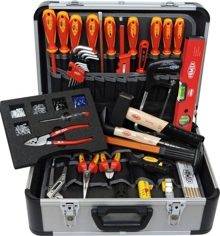 FAMEX 436-10 Werkzeugkoffer für Elektriker Meister 35-teiliges Werkzeugset - Bild 1