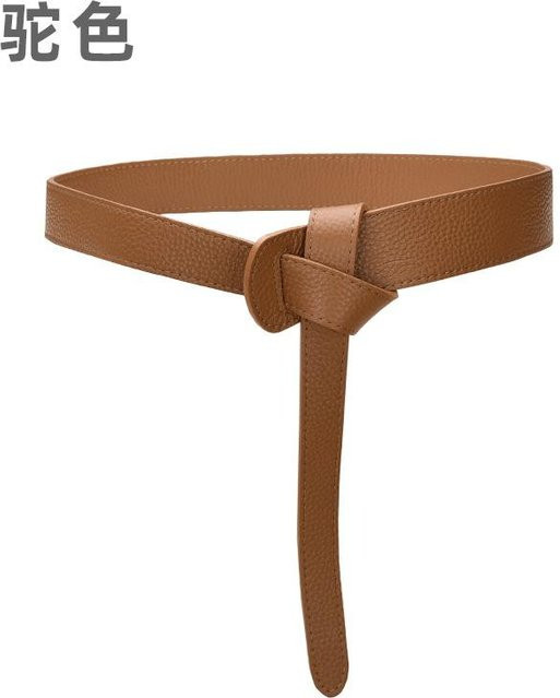 XBHTOY Ledergürtel, Rindsleder, Damen, brown, 108cm - Bild 1
