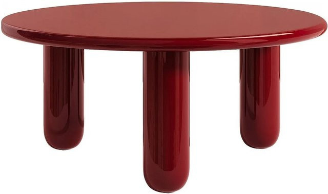 Couchtisch Benesa Design in Rot, quadratisch, B/T/H: 90 x 90 x 40 cm - Bild 1