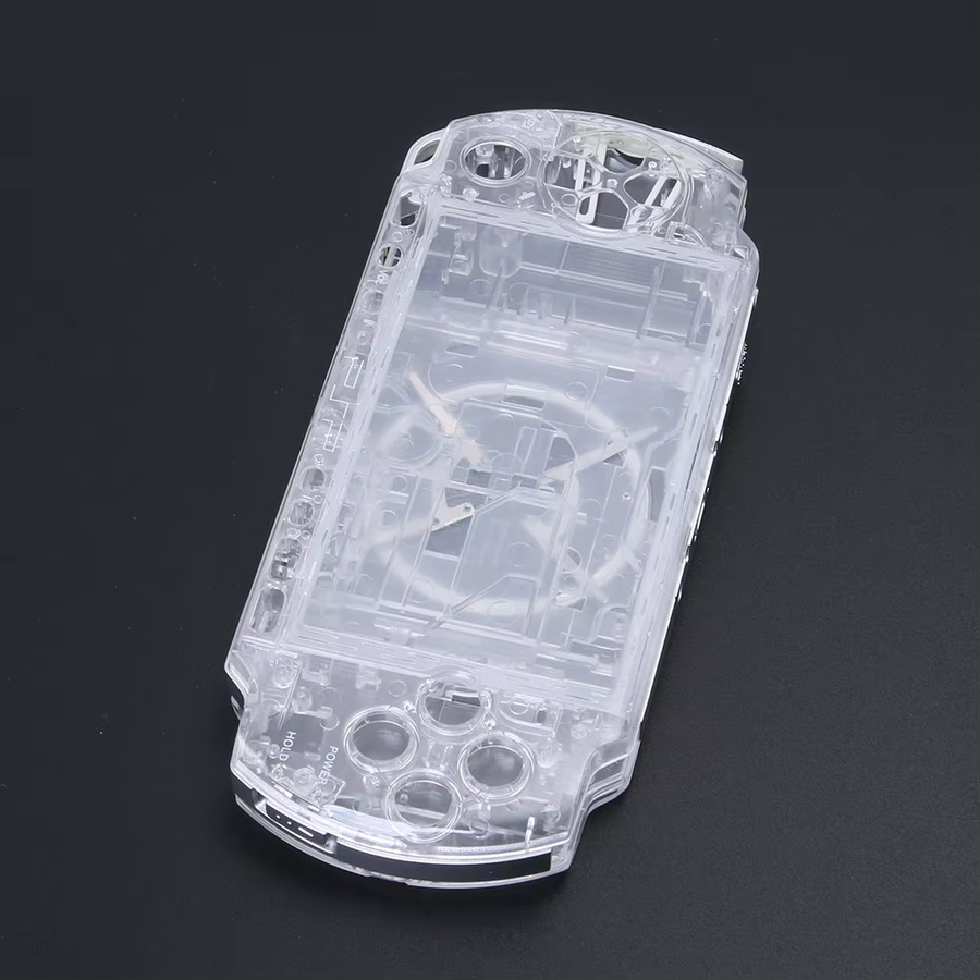 Sony PSP3000 Zubehör-Set mit komplettem Gehäuse, Tasten-Set und Schutzhülle in Transparent - Bild 3