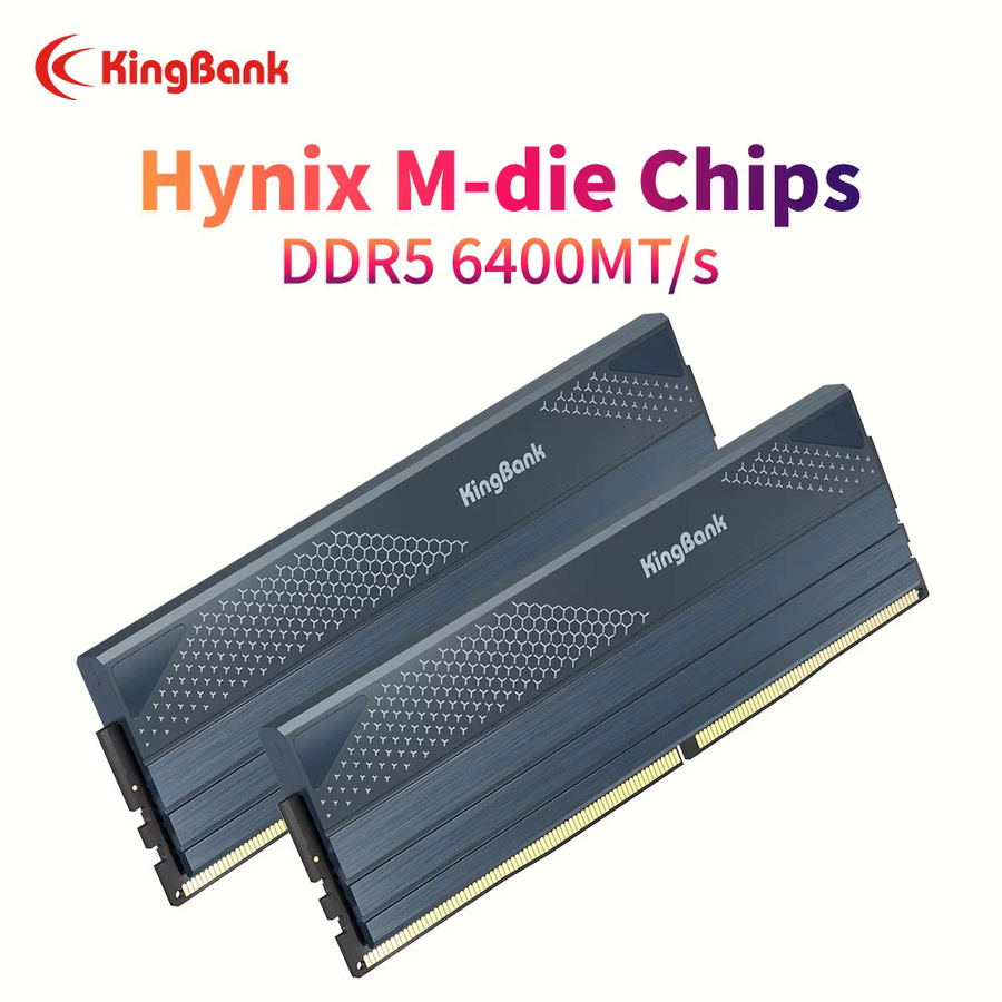 KingBank SOARBLADE KFXB Serie DDR5 RAM Kit 96GB 6400MHz Schwarz - Bild 2