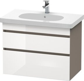 Duravit Waschtischunterschrank DuraStyle in Weiß Hochglanz, wandhängend, B/T: 80 x 45,3 cm - Bild 1