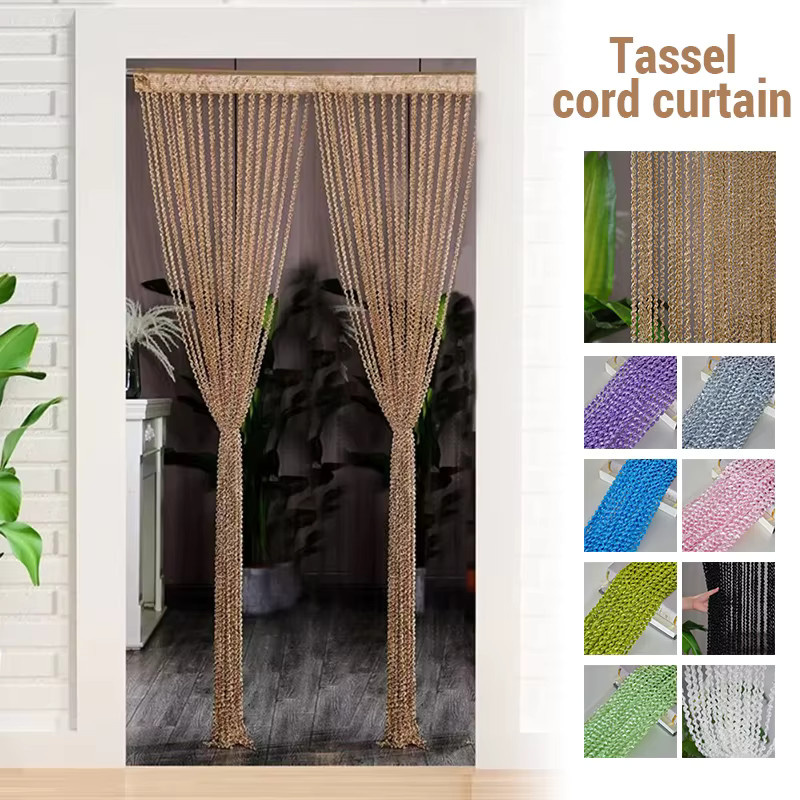 Eleganter Quasten-Türvorhang Transparent B/H: 100 x 200 cm - Bild 2