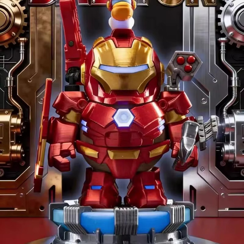 Fondjoy Marvel Iron Man Capybara Actionfigur, Magnetische Mecha-Rüstung - Bild 2