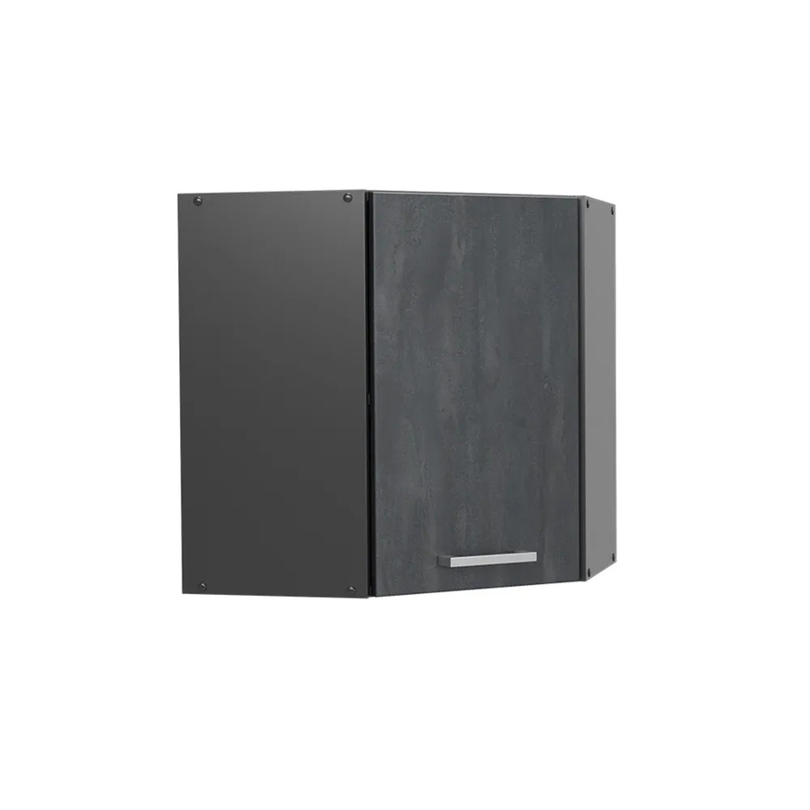 Vicco Eckhängeschrank R-Line Küchen-Eckschrank Schwarz Anthrazit Beton matt Breite: 57 cm - Bild 3