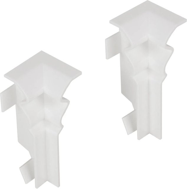 Kosche Innenecken für Kosche Sockelleiste Profi, Weiß, 2 Stück, B: 58 mm, H: 16 mm - Bild 1