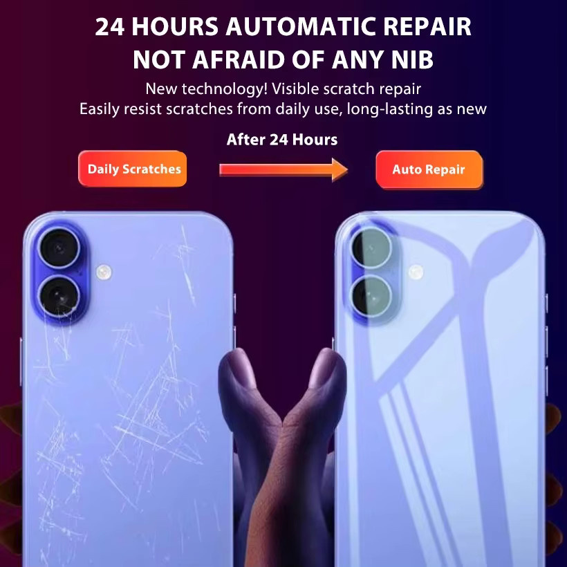 Vieruodis Hydrogel Schutzfolie Transparent für iPhone 11 bis iPhone 17 Pro Max, 4er-Pack - Bild 4