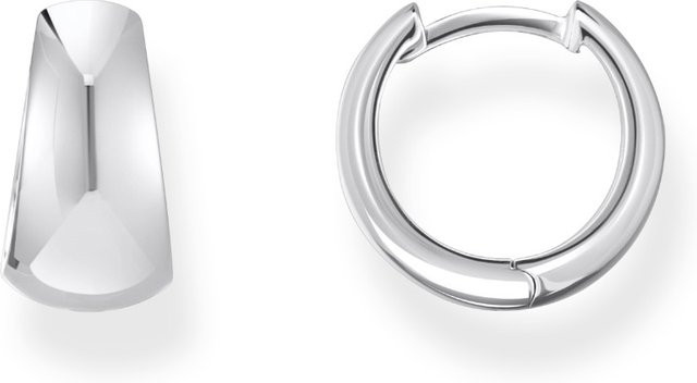 Thomas Sabo Creolen, 925 Silber, Trapez, 12 mm, Damen - Bild 1