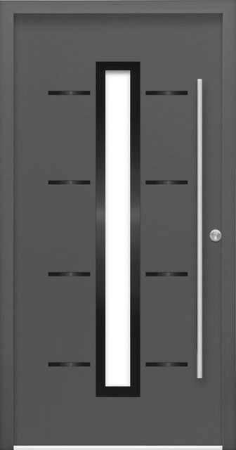 Splendoor Haustür ThermoSpace Prime Milano in Anthrazit mit Glaseinsatz, Anschlag Rechts, B: 100 cm, H: 210 cm - Bild 1