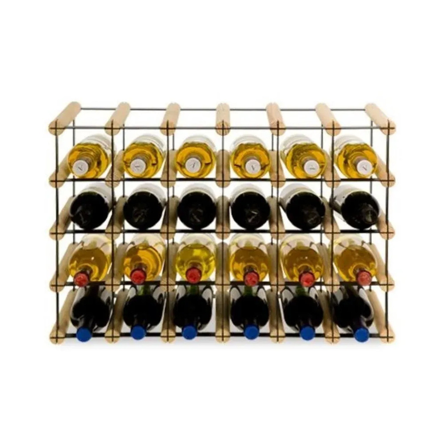 PROREGAL Modulares Weinregal Vinotega aus massivem Kiefernholz in Natur, H x B x T: 42,5 x 62,5 x 24,5 cm - Bild 2